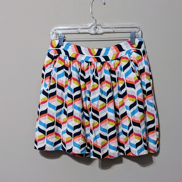 Cynthia Rowley Geometric Print Skirt Size 4 nwot - Picture 1 of 5